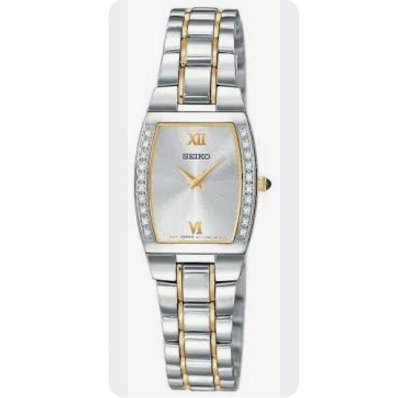 Seiko Diamond Dress Two-Tone Stainless Steel WoMen's Analog Watch